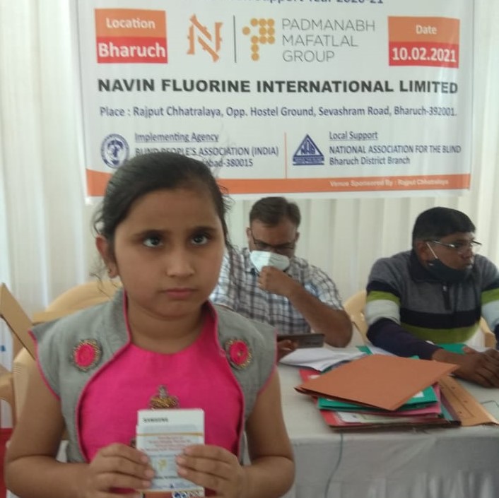 Distribution of Mobiles with the support of Navin Flourine