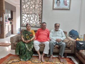 with parents